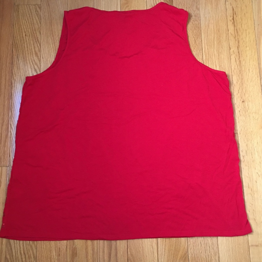 George Sleevless Red Sequence 4x Ladies Tank Top - image 4